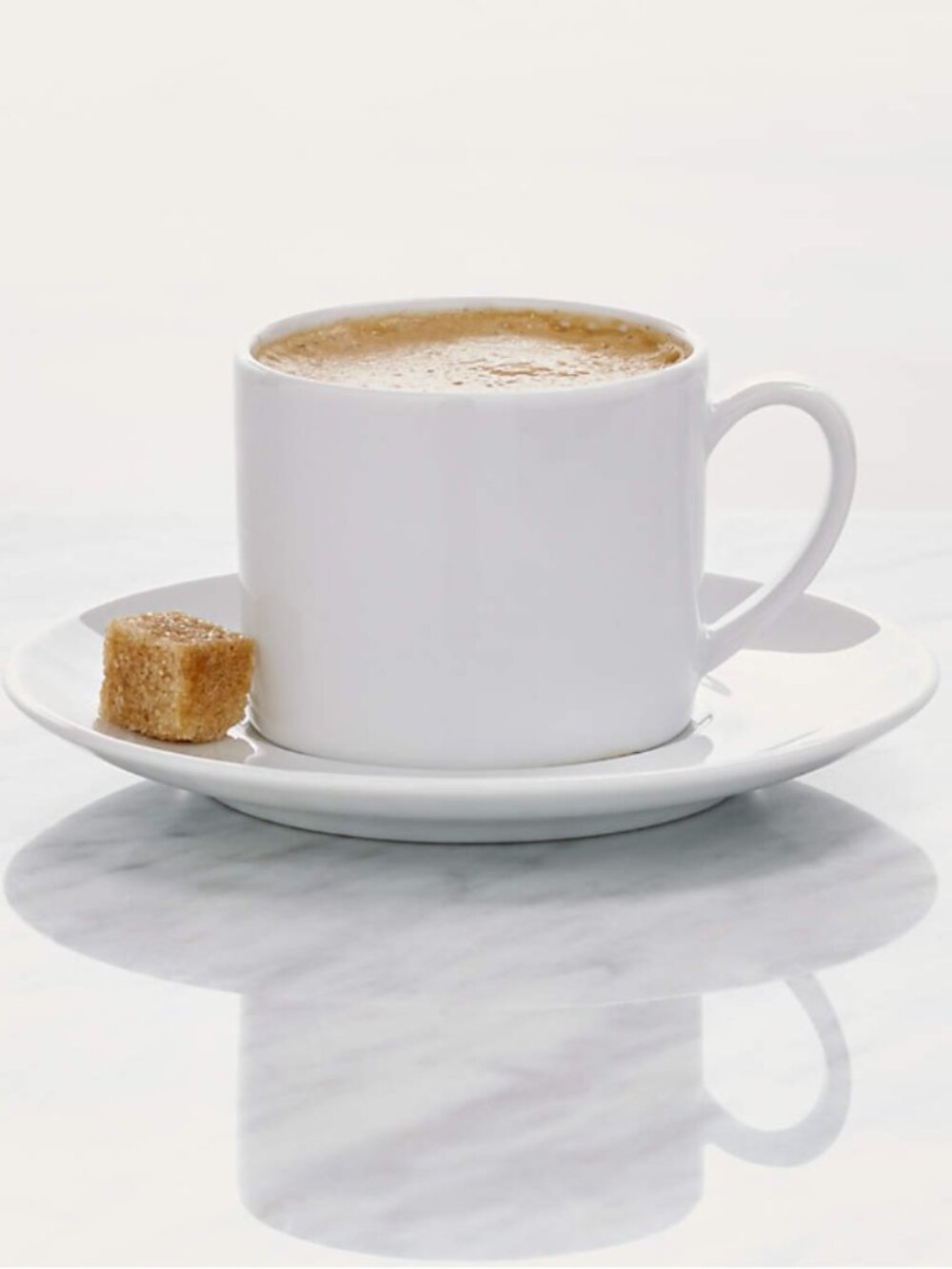 Crate & Barrel Porcelain Cups and Saucers, Set of 4 - Picture 2 of 7